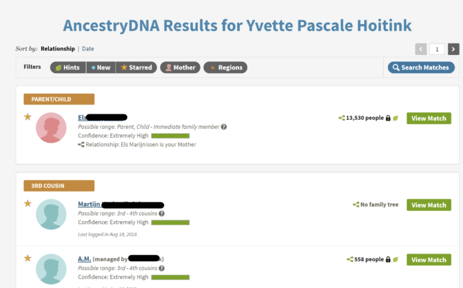 ancestry dns should i see my dna matches