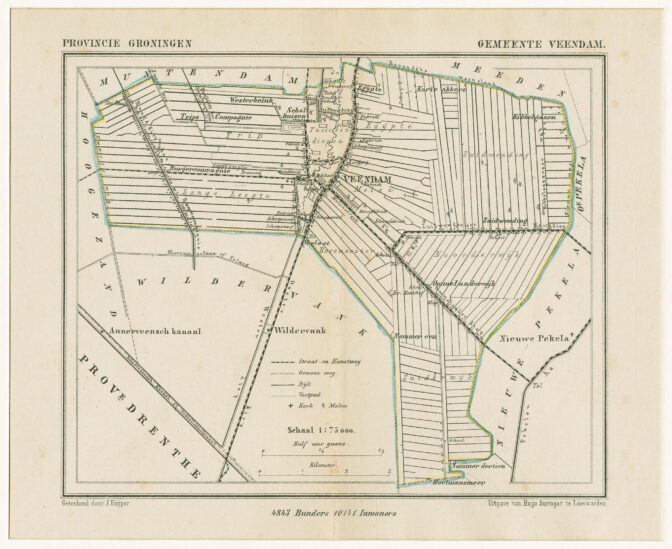 Map of Veendam